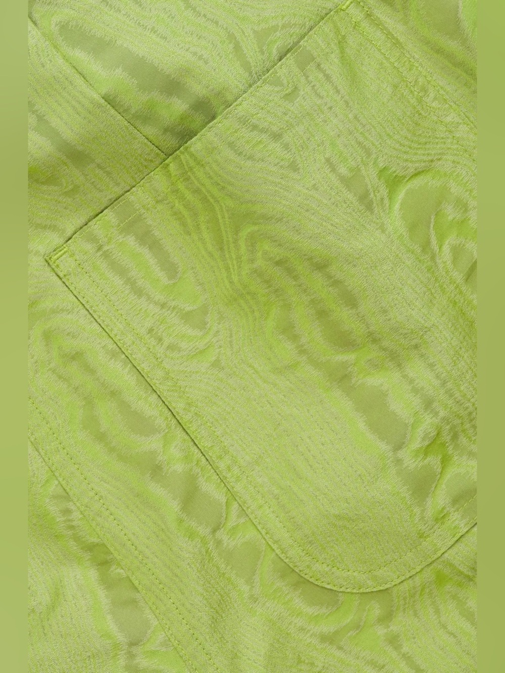 NWOT - COS Moire-Pattern Trousers in Green - Size 2 - Picture 4 of 9